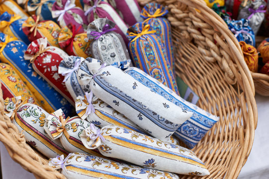 Bags with lavender on market