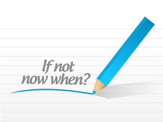 if not now when message illustration design