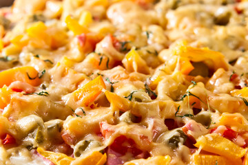 Home baked pizza