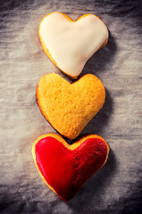 Obraz na płótnie Canvas Sweet heart cookies