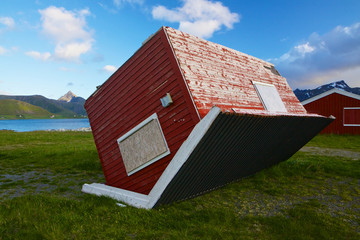 Fototapeta premium House disaster