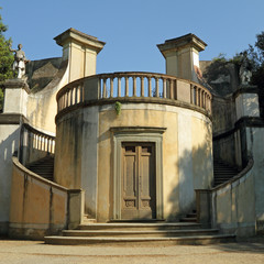 double staircase in Boboli Gardens