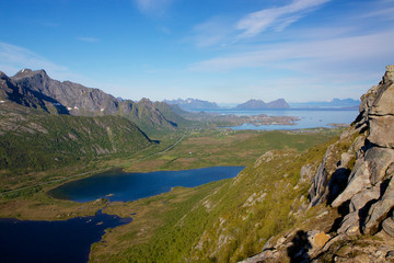 Naklejka na ściany i meble Natural landscape in Norway
