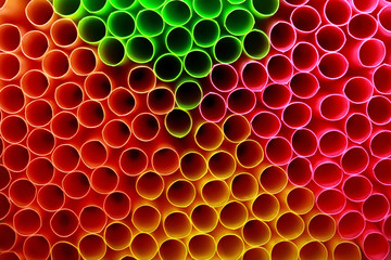 Plastic straws to drink