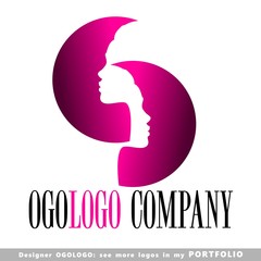 logo, face, elegance, female, woman