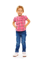 One happy little girl