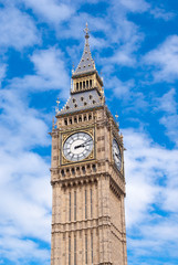 Fototapeta na wymiar Big Ben Uhrturm in London