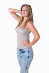 Fototapeta premium Blonde looking natural