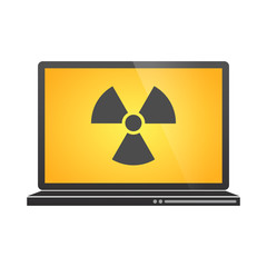 Fototapeta premium Laptop with icon