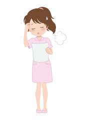 女性/ため息