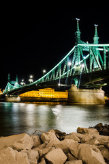Szabadsag, Liberty Bridge in Budapest, Hungary