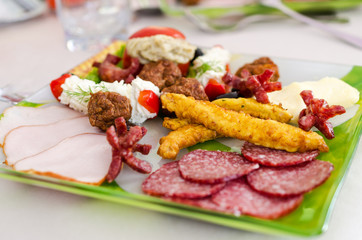 Appetizer restaurant plate