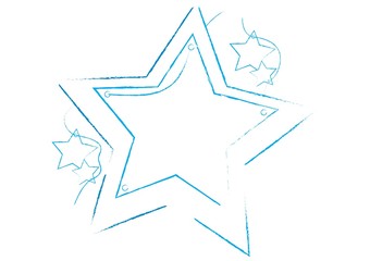 Blue vector stars