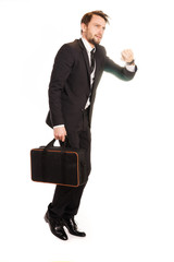 businessman jumping