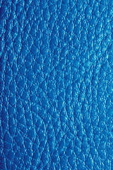 background of blue leather