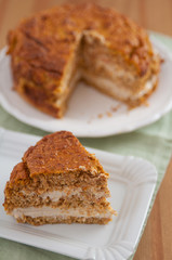 Möhrenkuchen mit Frischkäse Creme