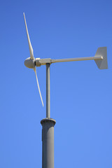wind turbine side on
