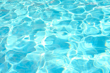 Fototapeta na wymiar Sparkling water in swimming pool