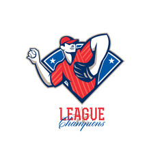 League Champions Baseball Retro