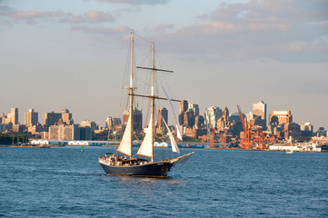 Sailing ship,New York, Usa