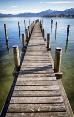 old wooden jetty