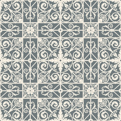 stylish seamless floral ornament