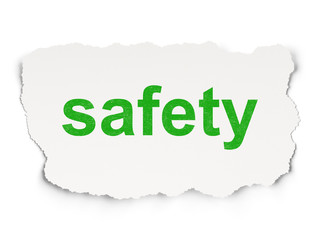 Protection concept: Safety on Paper background