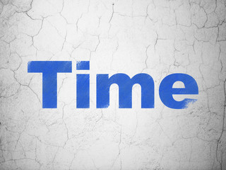 Obraz premium Time concept: Time on wall background
