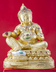 Antique golden statue