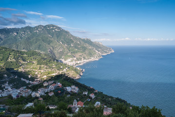 Fototapeta na wymiar Panoramiczny widok na Positano. Włochy