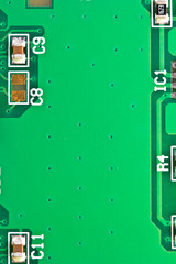 Close up detail of electronic board