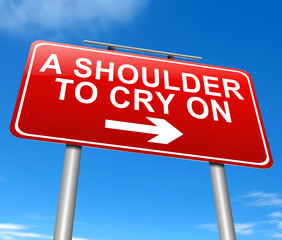A shoulder to cry on.