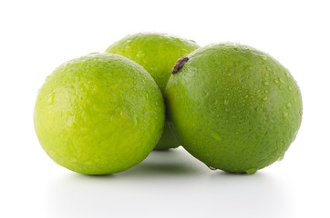 Fresh green limes