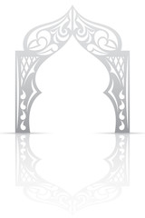 Abstract background with  arch in the Asian style