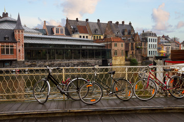 Scene in old town, Ghent