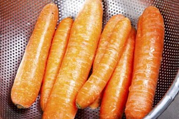 carrot in the kitchen sink