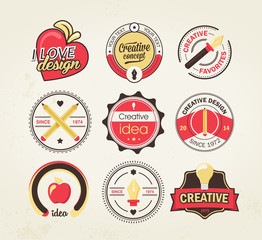 Creative design badges
