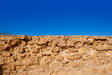 Tabarca Island battlement fort masonry wall detail