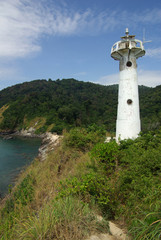 Fototapeta na wymiar Lighthouse on the island of Koh Lanta, Thailand