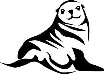 Naklejka premium sea lion