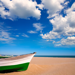 Fototapeta na wymiar Plaża Valencia Patacona Malvarrosa Morza Śródziemnego