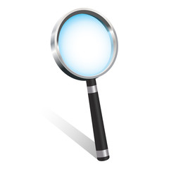 magnifying glass isolated on white