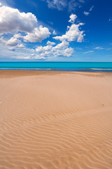 Fototapeta na wymiar Plaża Valencia Patacona Malvarrosa Morza Śródziemnego