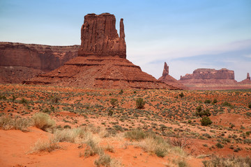 Fototapeta premium Famous Monument Valley, desert canyon in Utah, USA