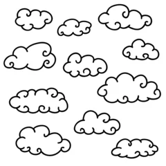 Möbelaufkleber Clouds collection © krolja