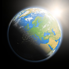 Sunrise over Europe