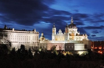 Madrid,  Almudena Cathedral and Royal Palace - Spain