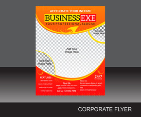 abstract corporate flyer