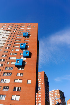 many apartments flats