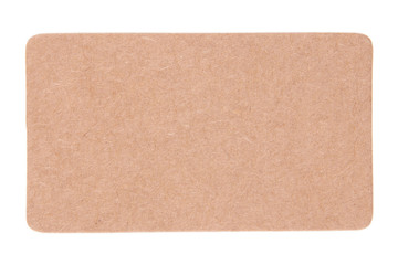Brown tag isolated on white